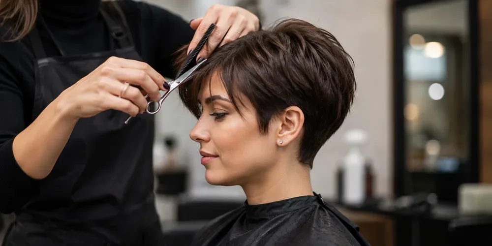 Vertical-closeup-shot-hairdresser-cutting-woman-s-short-hair-beauty-salon-scaled
